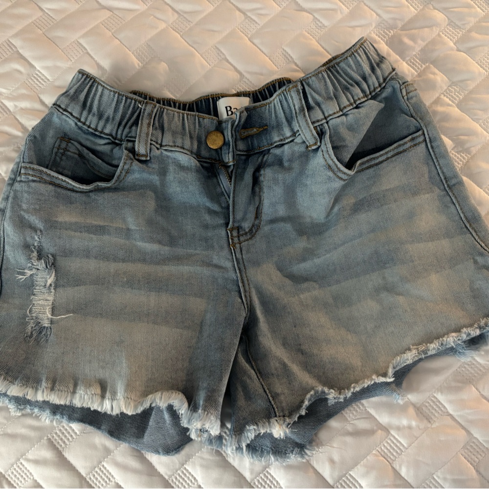 MATERNITY Bae the label cut off jeans shorts